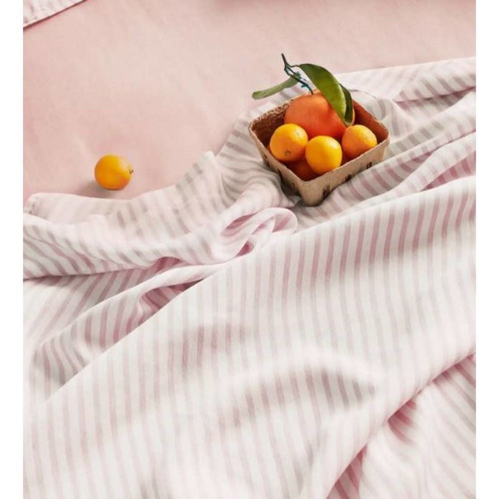Buffy Breeze Eucalyptus Duvet Cover King / Cal King : 90" x 105" Blush Stripe - Picture 4 of 4